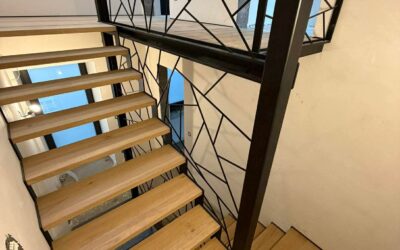 Escalier bois métal